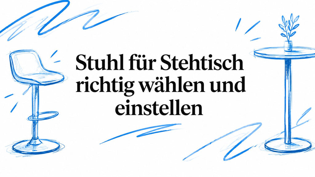 Stuhl für Stehtisch richtig wählen und einstellen
