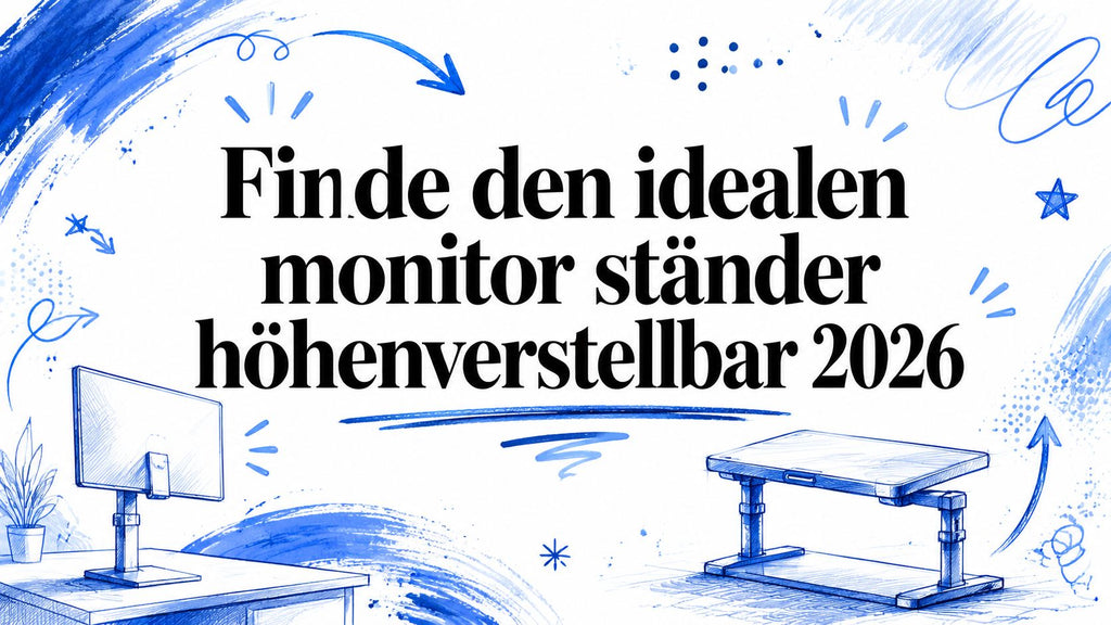 Finde den idealen monitor ständer höhenverstellbar 2026