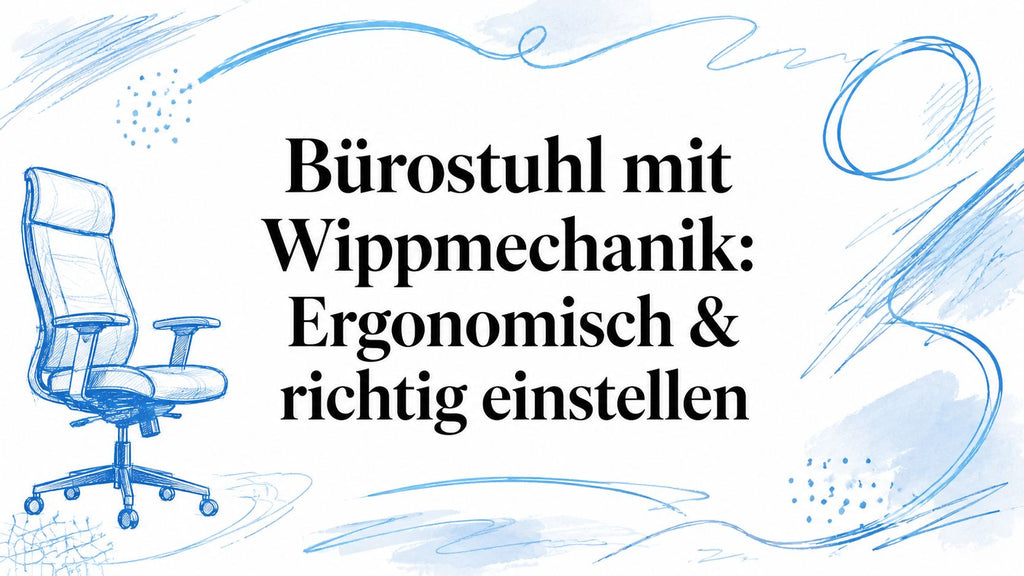 Bürostuhl mit Wippmechanik: Ergonomisch & richtig einstellen