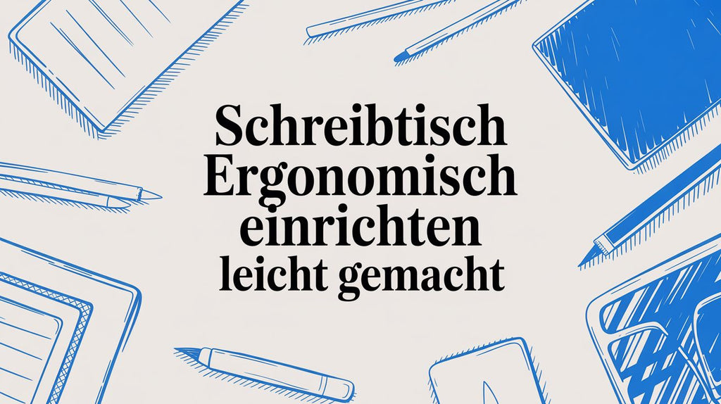 Schreibtisch ergonomisch einrichten leicht gemacht