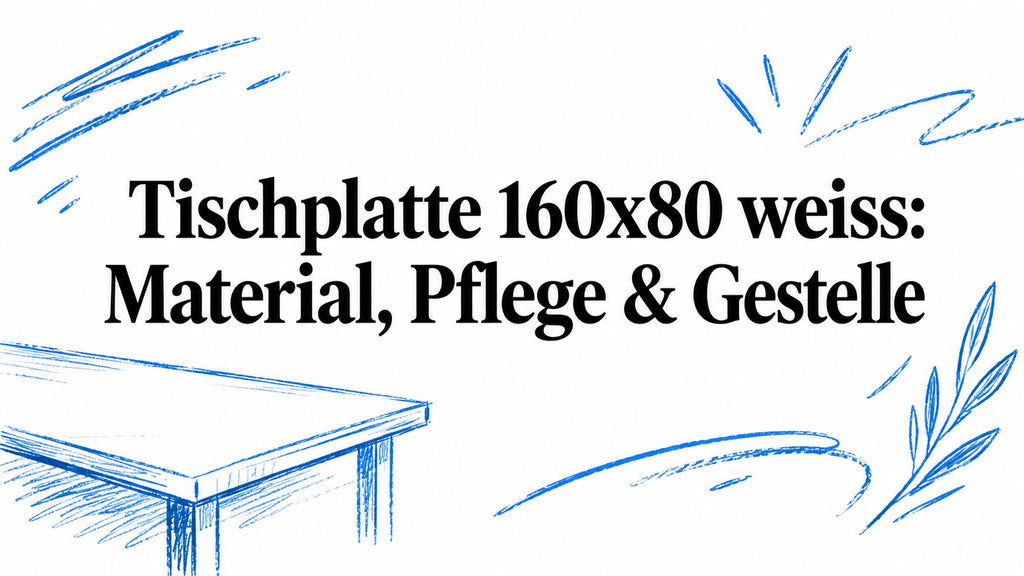 Tischplatte 160x80 weiss: Material, Pflege & Gestelle